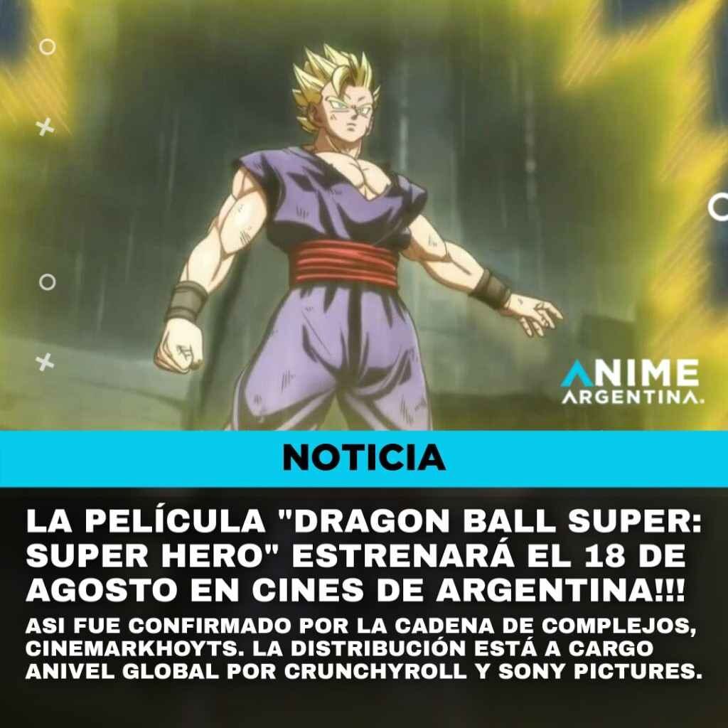 Dragon Ball Super: Super Hero fecha de estreno en Argentina