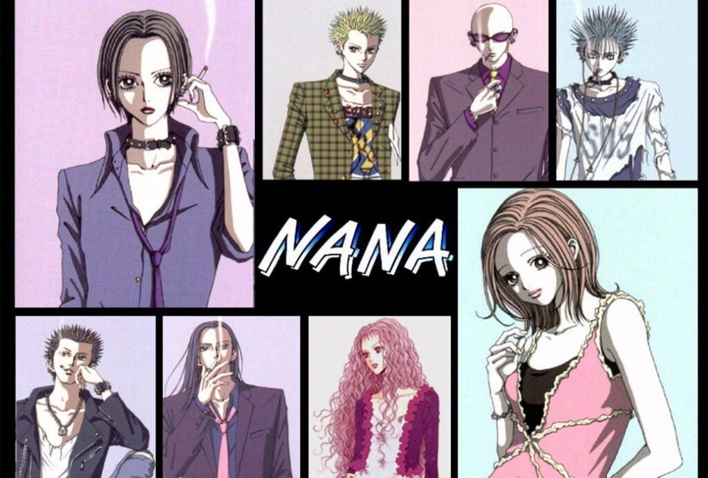 Póster promocional del anime Nana.