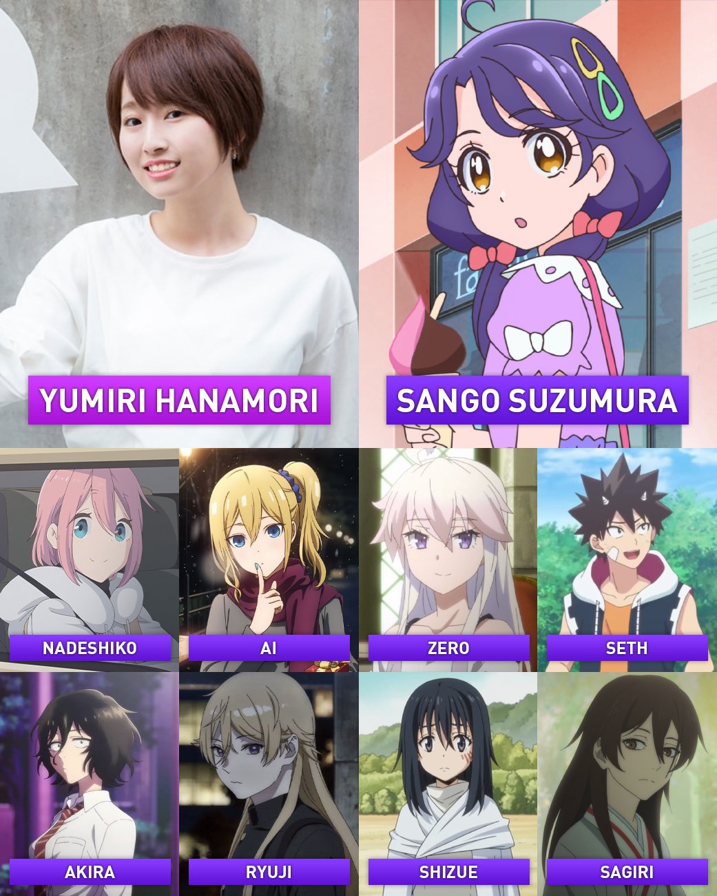 yumiri hanamori personajes