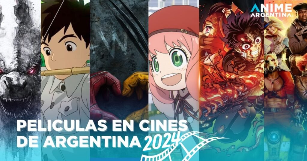 Películas anime en cines de Argentina 2024