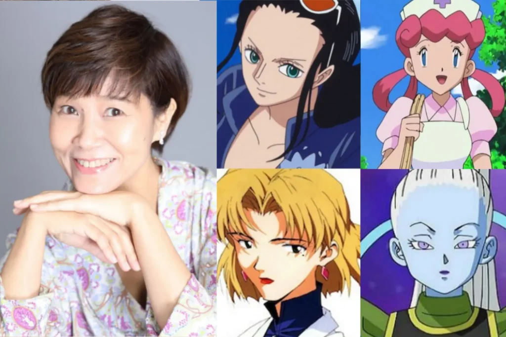 Yuriko Yamaguchi Nico Robin Ritsuko Akagi Enfermera Joy Pokémon