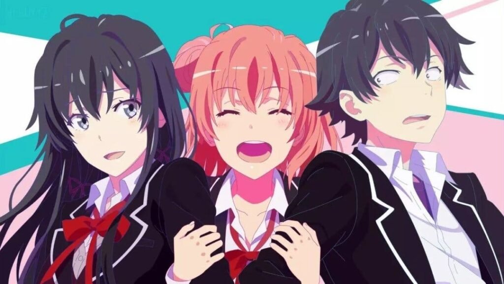 Hachiman, Yukinoshita y Yui juntos animes parecidos a Sono Bisque Doll
