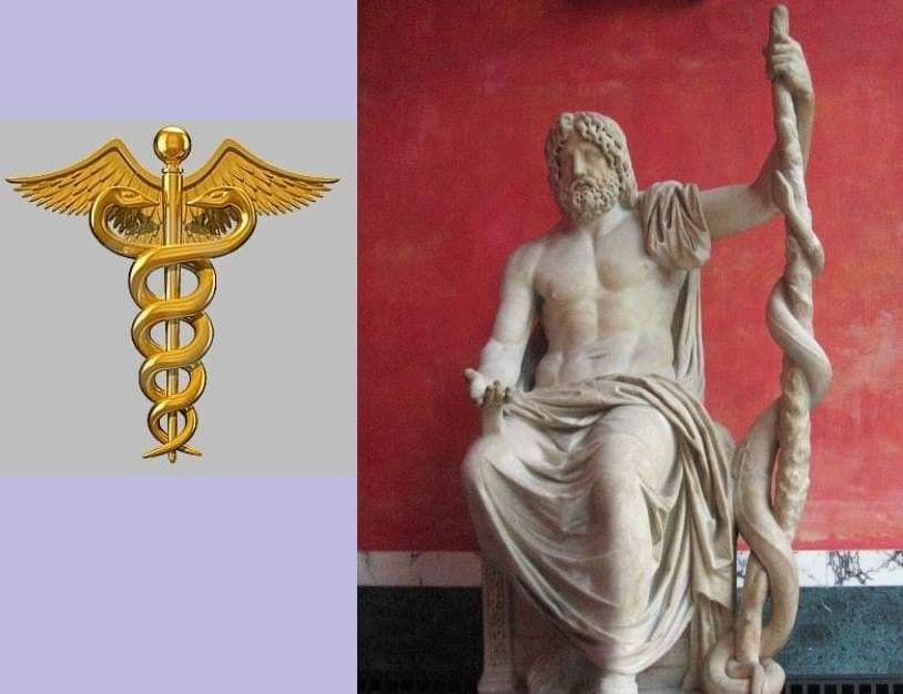La armadura que viste Shaina de Ofiuco representa a Asclepio o Esculapio. 