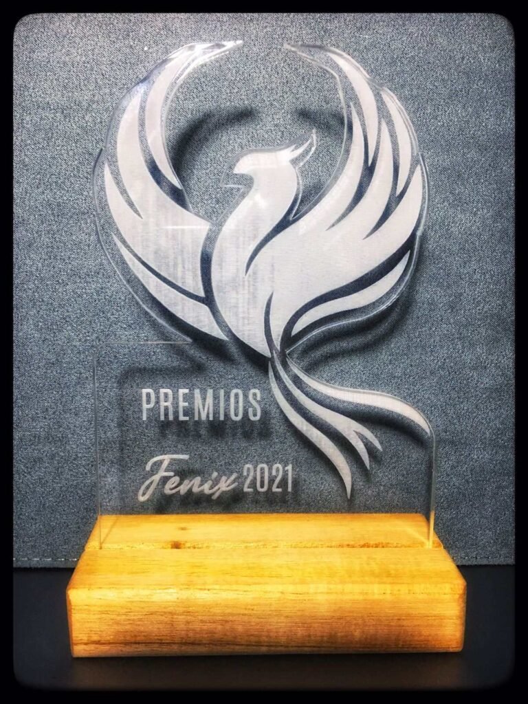 Estatuilla de Los Premios Fénix 2021, celebrados en Marzo de 2022