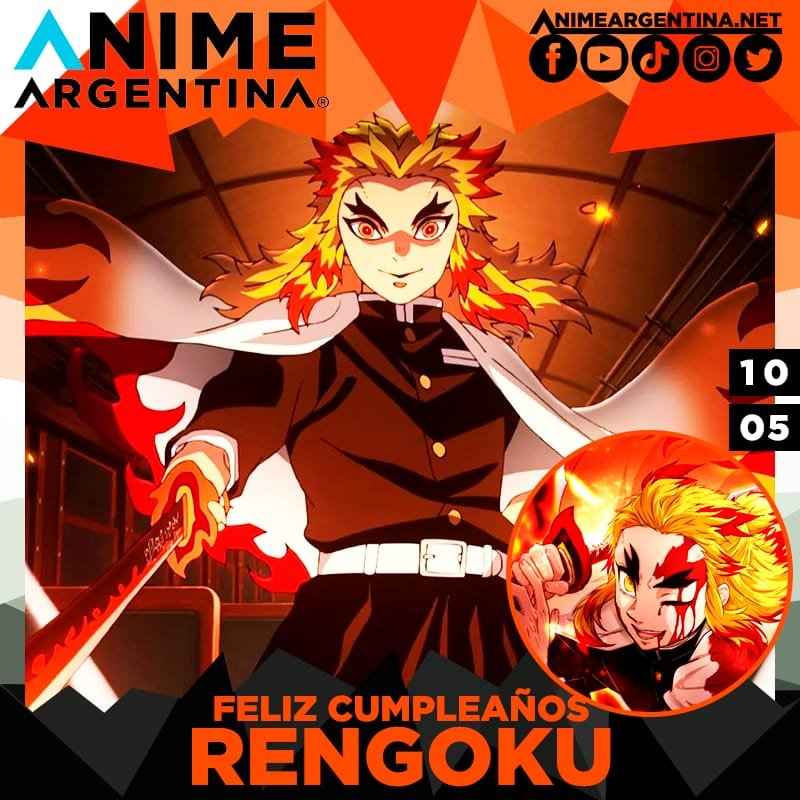 Kyojurou Rengoku cumpleaños birthday signo tauro