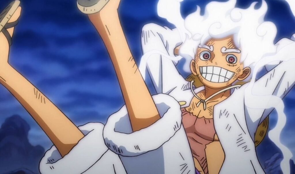 el gear 5 de sombrero de paja en one piece 