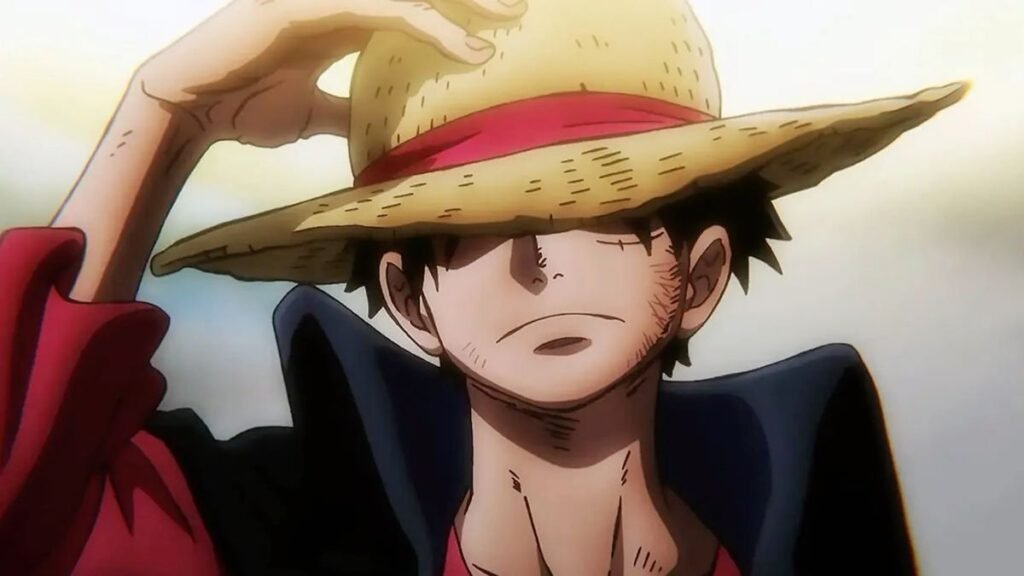 Monkey D. Luffy en wano kuni con su sombrero de paja