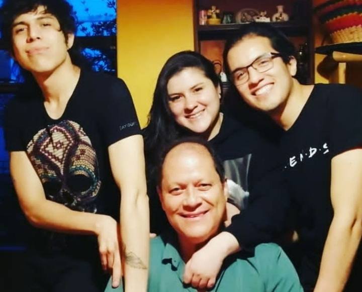 Familia Orozco: Luis Fernando Orozco, Alejandro Orozco, Andrea Orozco y Jose Luis