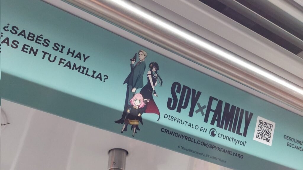 SPY x FAMILY en subtes de Buenos Aires, Argentina