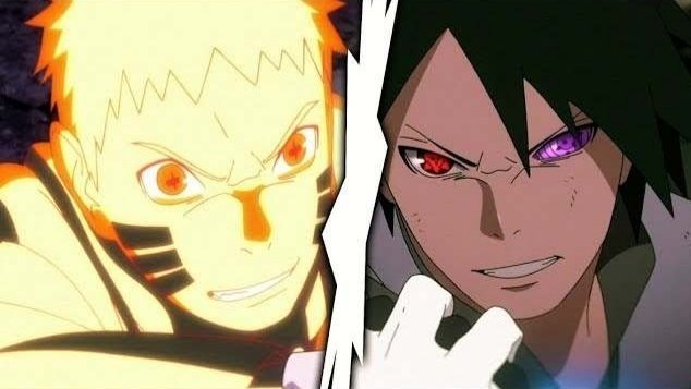 Sasuke y Naruto modo sabio