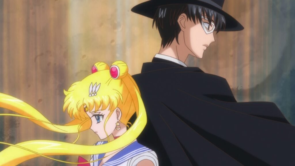 Tuxedo Mask y Sailor Moon