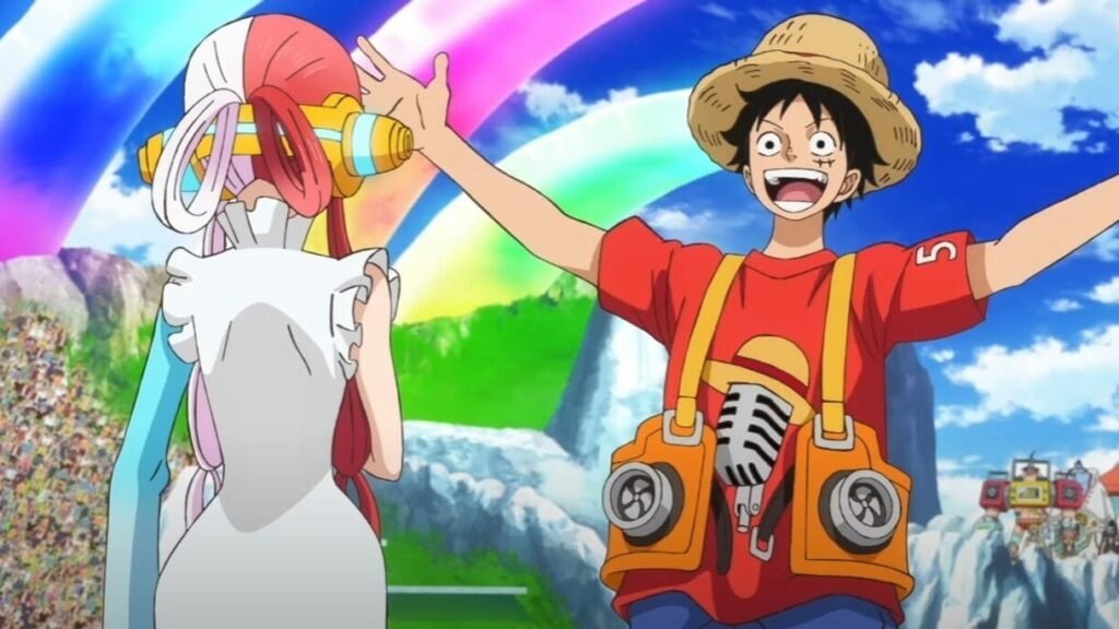 Luffy y Uta en One Piece Film Red