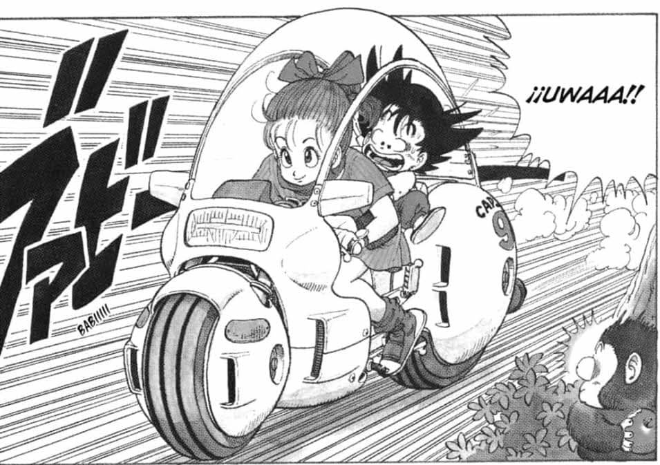 Goku y Bulma  manga de Dragon Ball 01