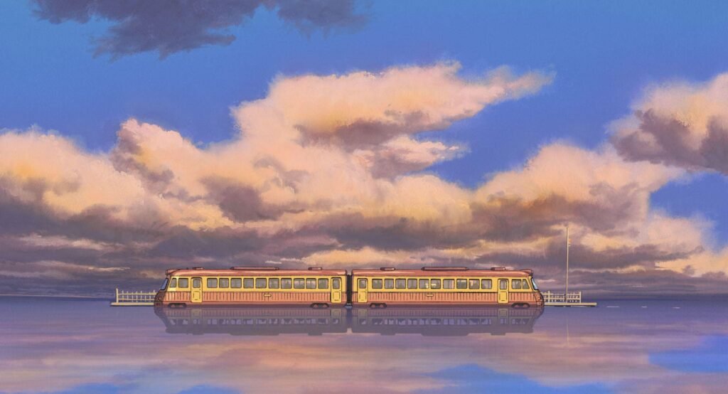 tren mar parada - el viaje de chihiro