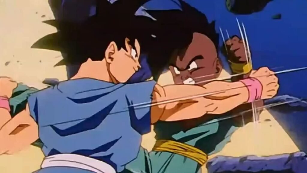 Goku vs Oob primer episodio de Dragon Ball GT