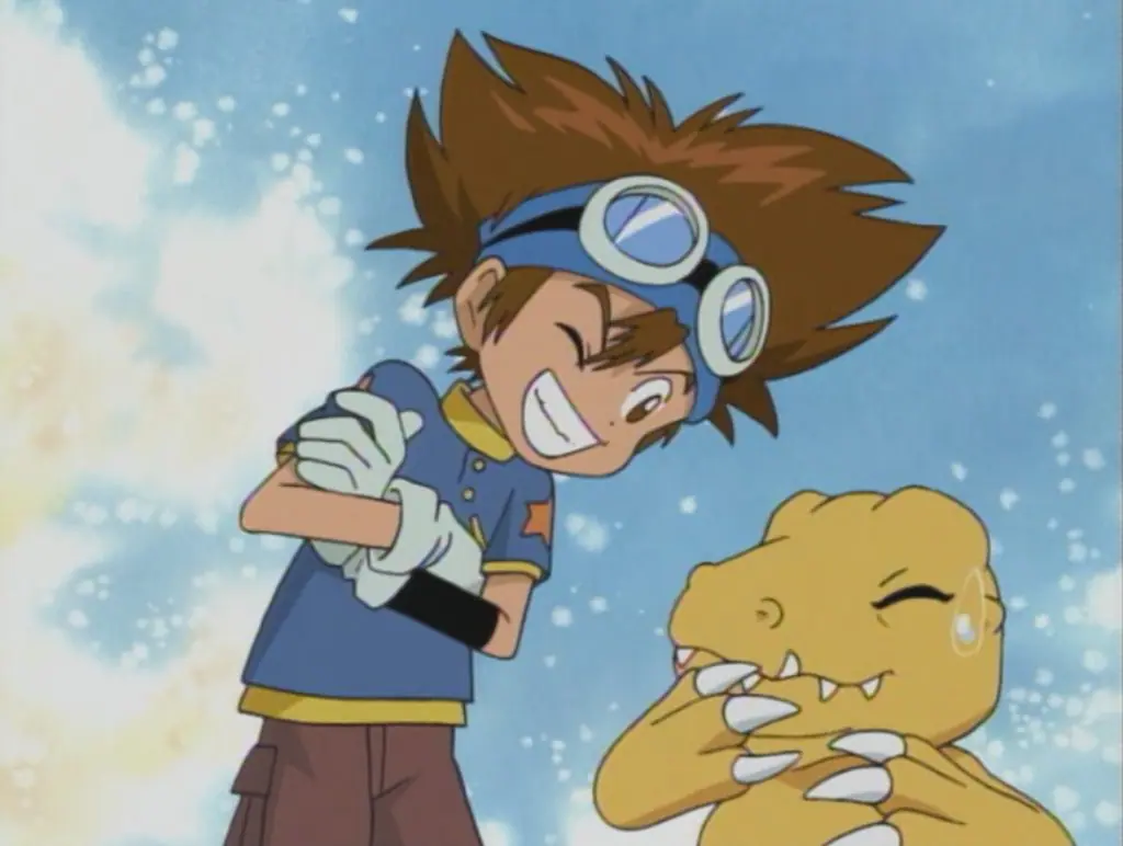 Tai Yagami con su compañero Agumon