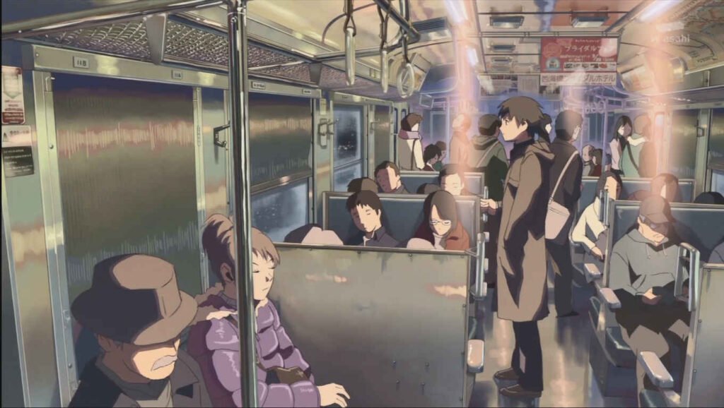 5 centimetros por segundo- makoto shinkai - viaje en tren
