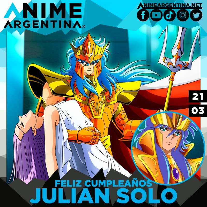 julian solo poseidón saint seiya cumpleaños