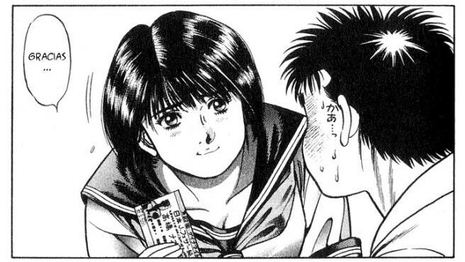 kumi e ippo se ven por primera vez en el manga