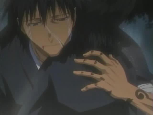 Rukia-Hollow-muerte Kaien Shiba muere en manos de Rukia.
