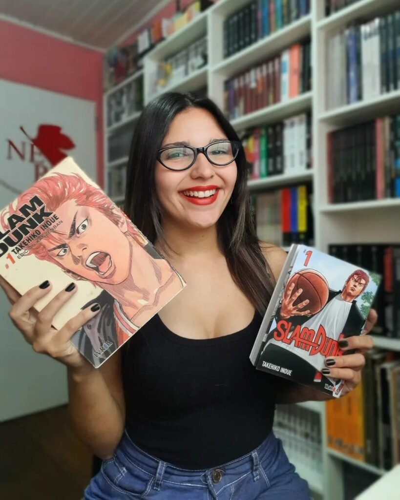 La belleza de Oriana Rocamora y el manga de Slam Dunk le da el toque