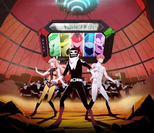 segunda imagen promocional del anime go go loser rangers que estrena en 2024
