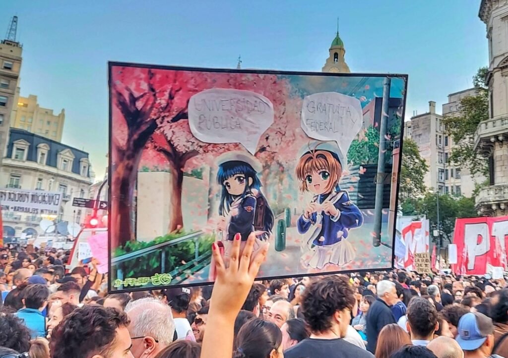 Carteles anime marcha federal universitaria