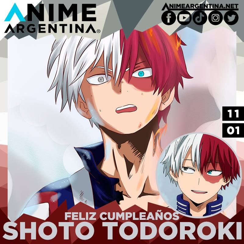 Shoto Todoroki cumpleaños 11 de enero