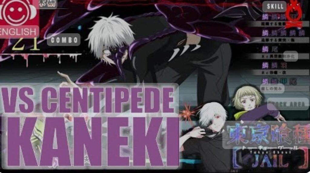 Ken Kaneki en el videojuego de Jail como Boss.