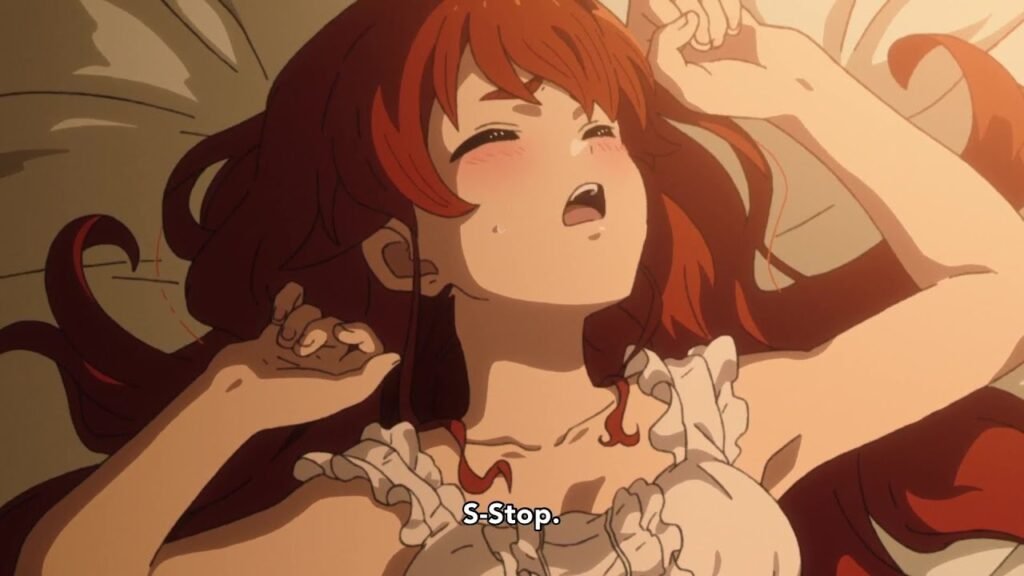 mushoku tensei de tension sexual Eris en pleno acto con Rudeus