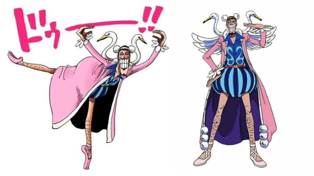 cuerpo completo de bentham del desierto personaje travesti de one piece