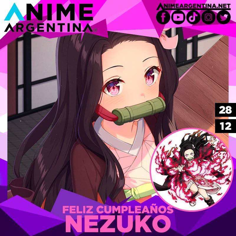 Nezuko Kamado cumpleaños birthday