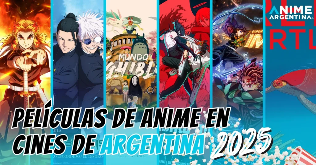 Películas anime en cines de Argentina.