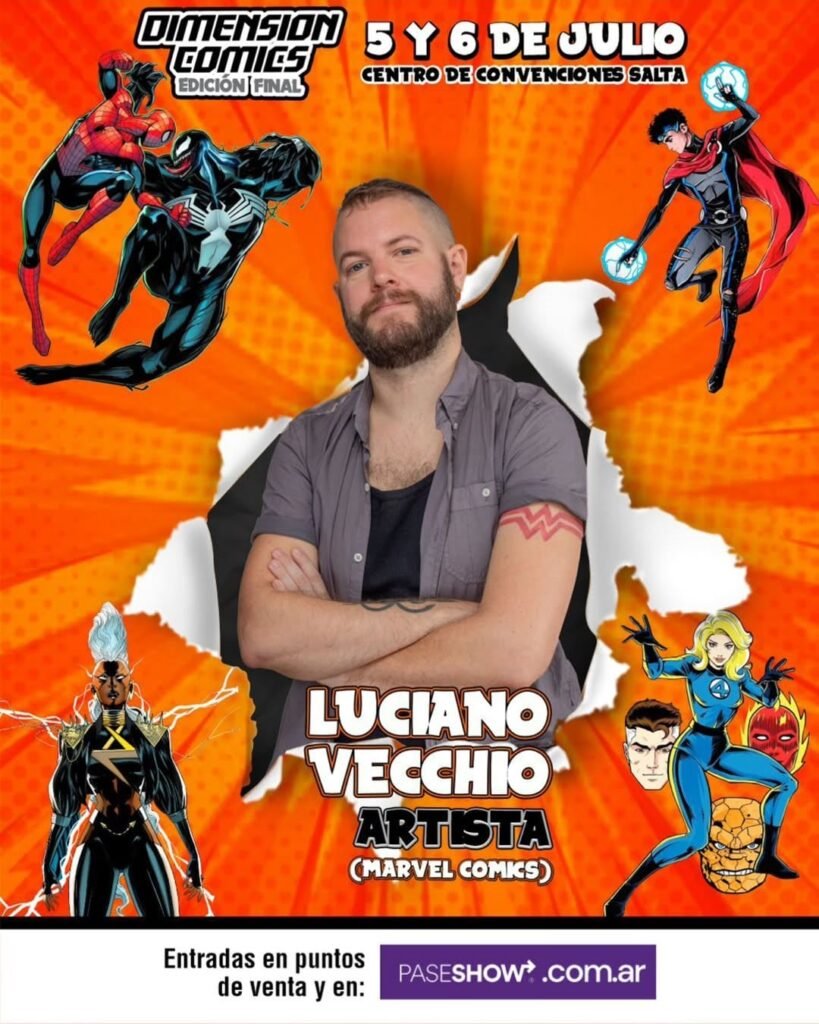 luciano vecchio es un artista que trabaja en marvel comics 
