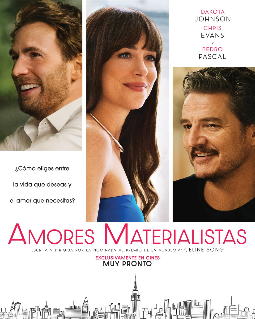 amores-materialistas-cine-comedia poster de amores materialistas en cines