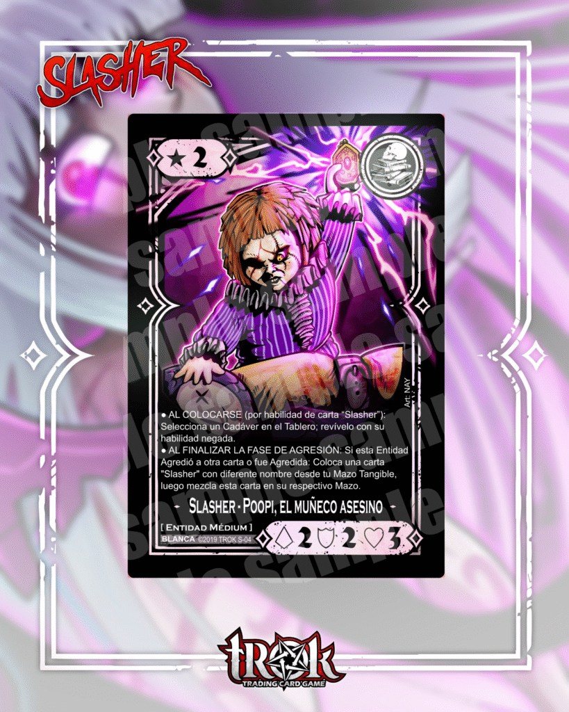 Una carta inspirada en Chucky hace su aparición en Trok.
