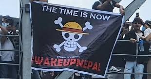 bandera de one piece en nepal 