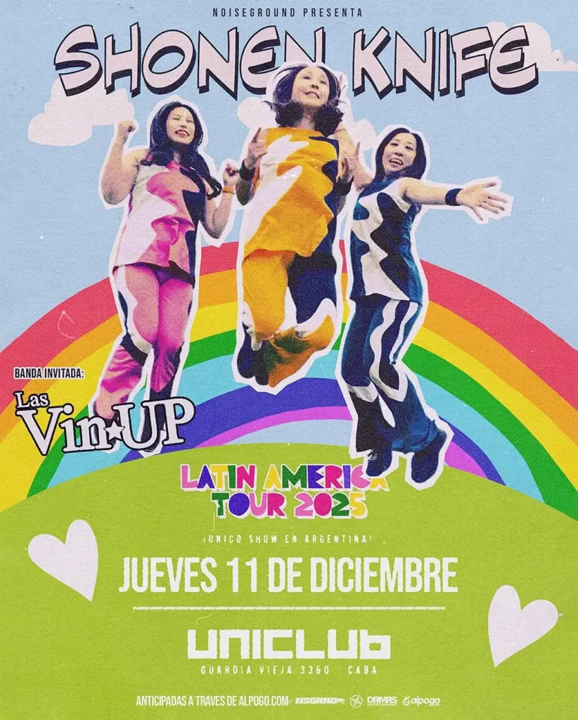 Shonen Knife en argentina flyer
