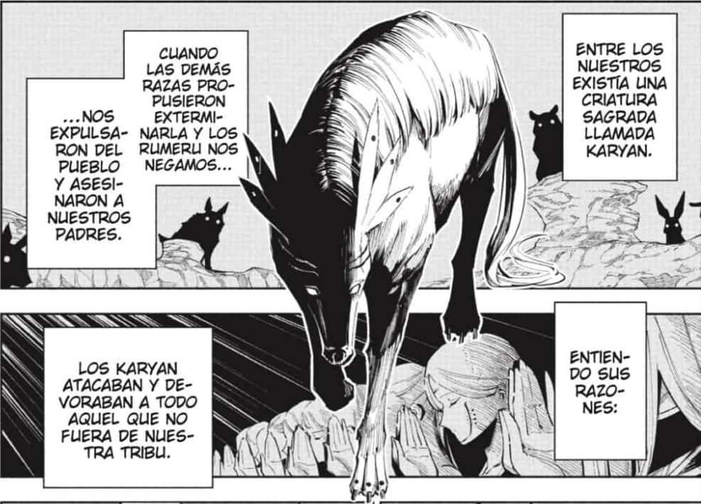 Shikigami-Jujutsu-Kaisen El Karyan, la criatura mítica de Jujutsu Kaisen Mojuro.