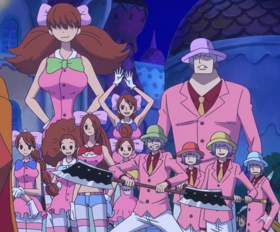 decallizos charlotte, hijos de big mom de one piece