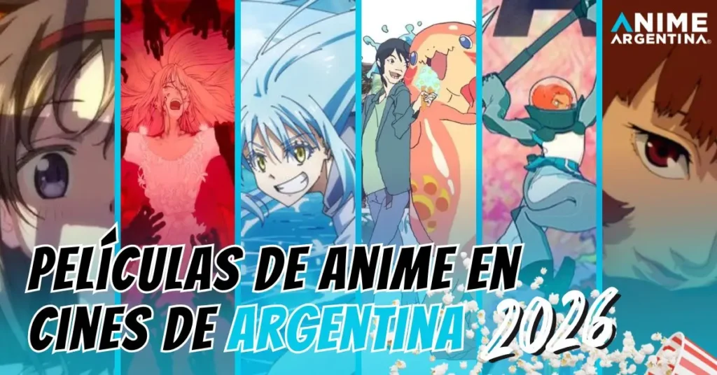 Películas anime en cines de Argentina 2026