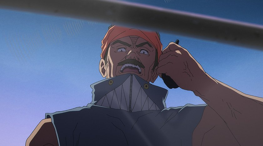 Haba, el hechicero volador que le da la bienvenida a Yuji.