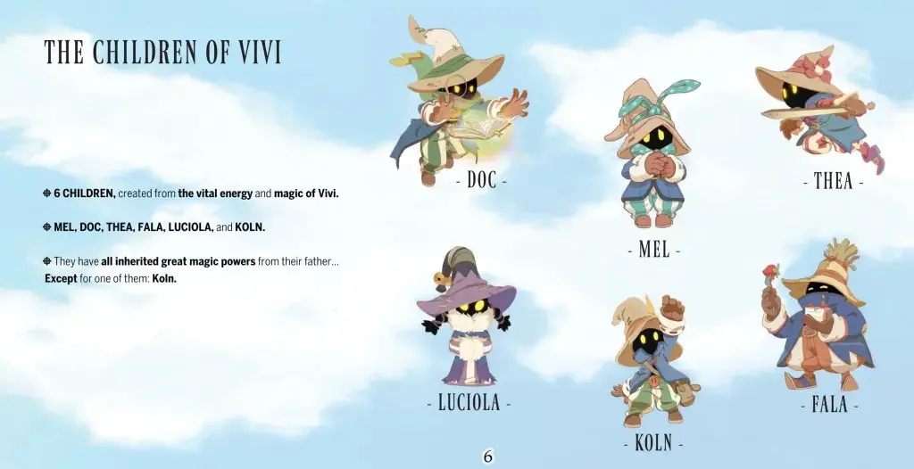Los protagonistas del anime de Final Fantasy IX
