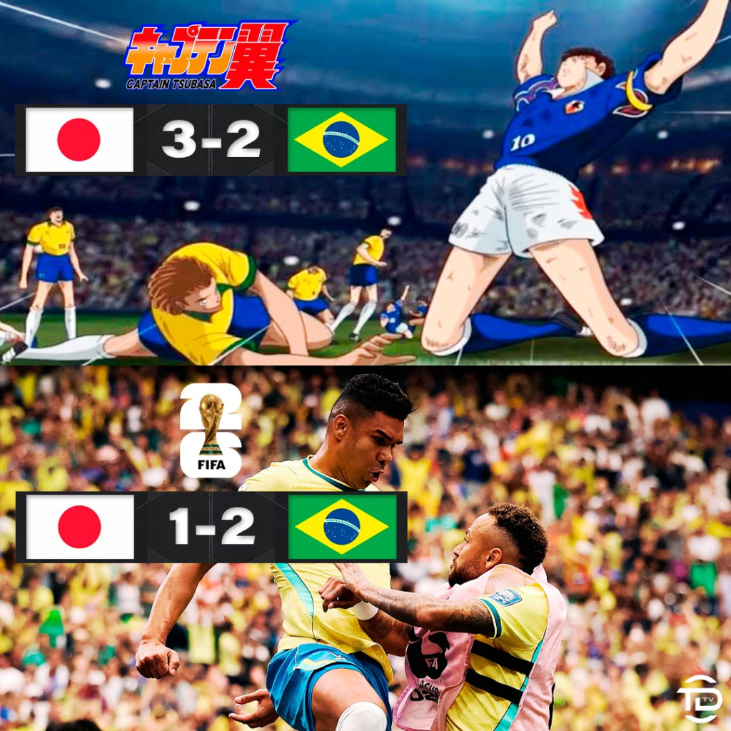 Japon cae 2-1 vs Brasil.