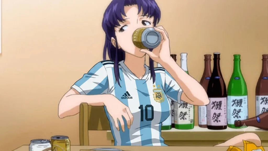 anime-misato-argentina-tomando-cerveza-evangelion