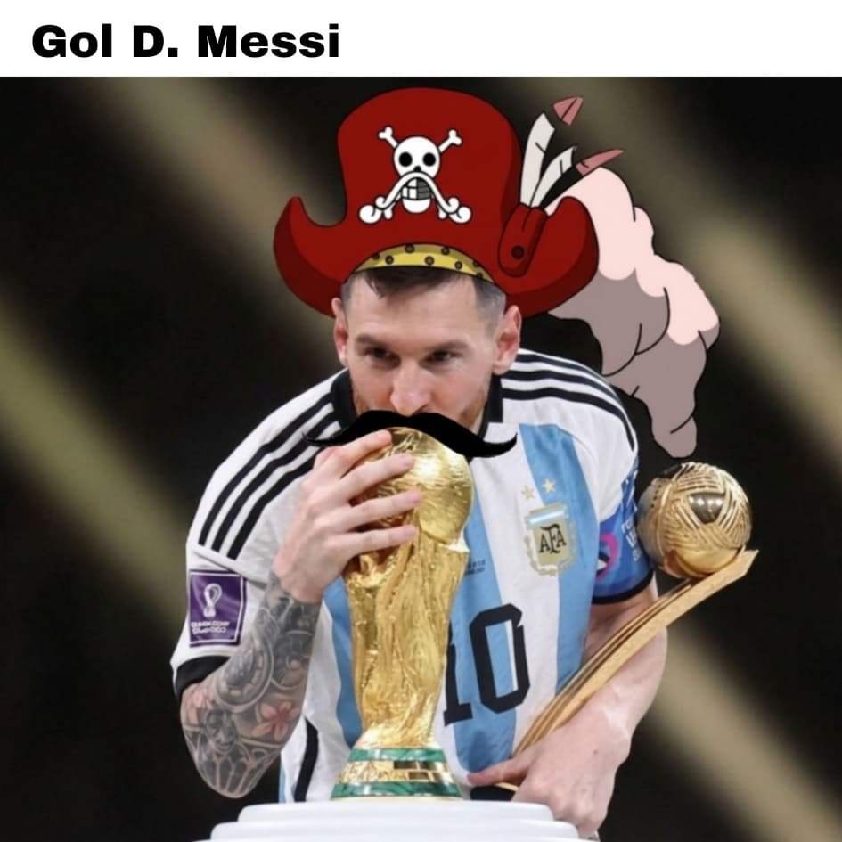 gol d messi one piece memes
