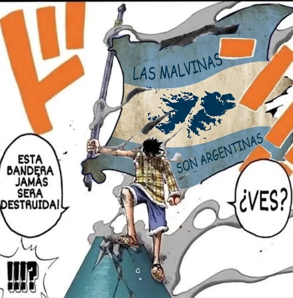 Los mejores memes anime de Argentina vs. Inglaterra malvinas argentinas one piece
