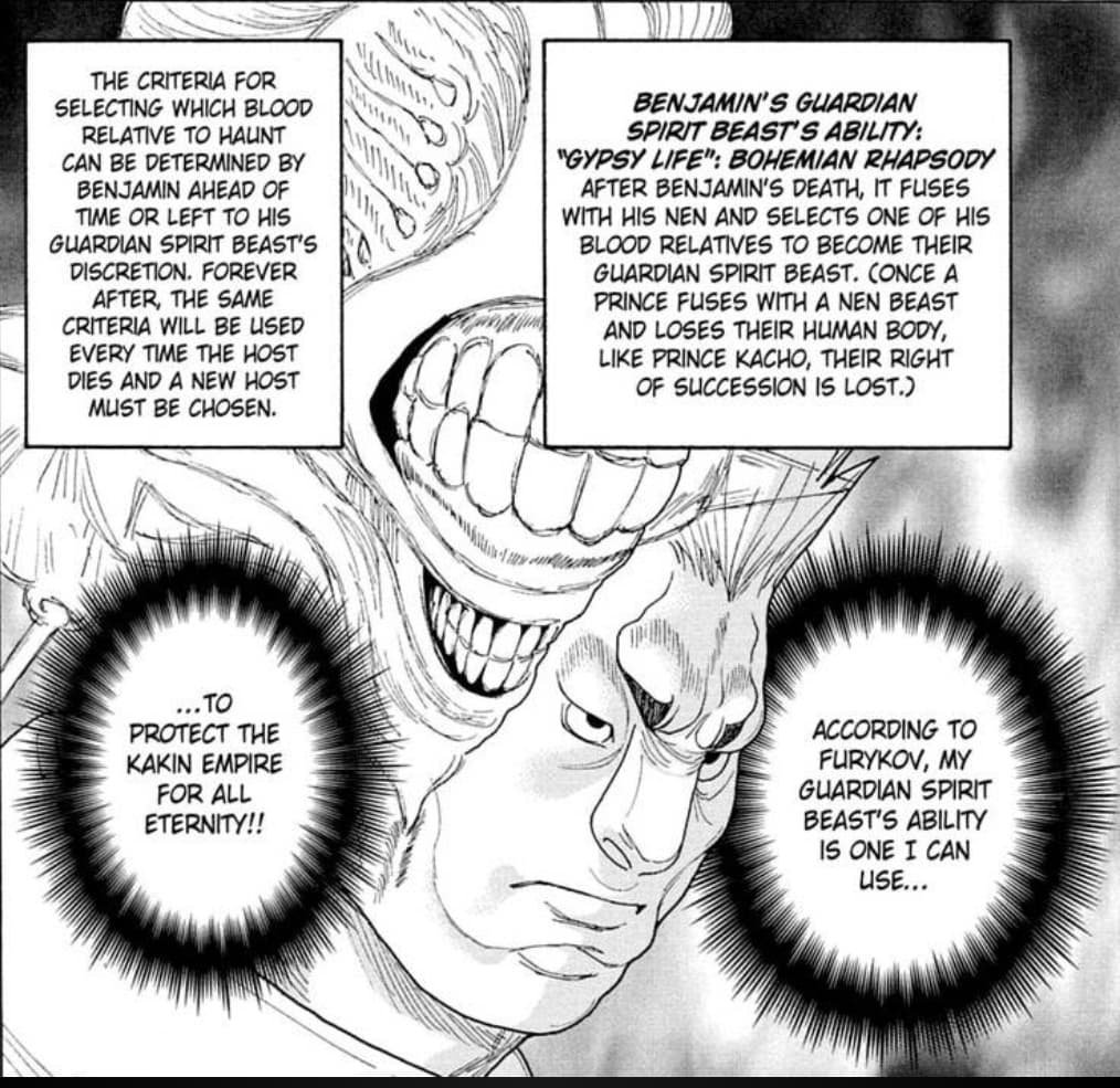 Nen-Hunter-Benjamin Bestia Nen de Benjamin Hunter x Hunter
