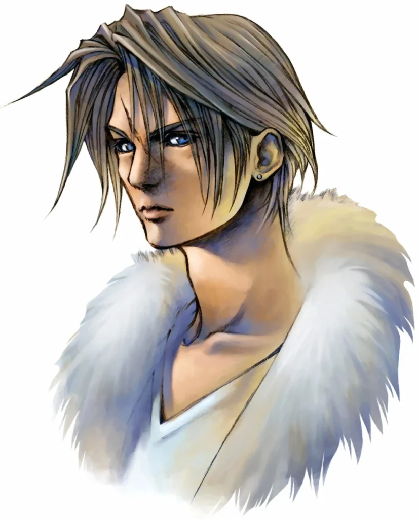 Squall, diseñado por Nomura