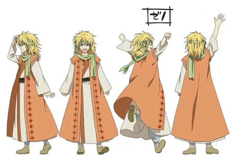 Diseño de Zeno en el anime